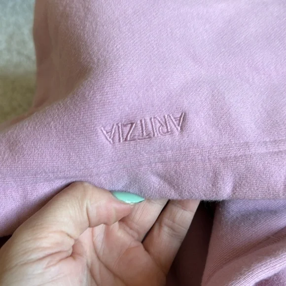 Aritzia Terry Sweatfleece Mega Raglan Hoodie Tart Pink Medium - Picture 5 of 9
